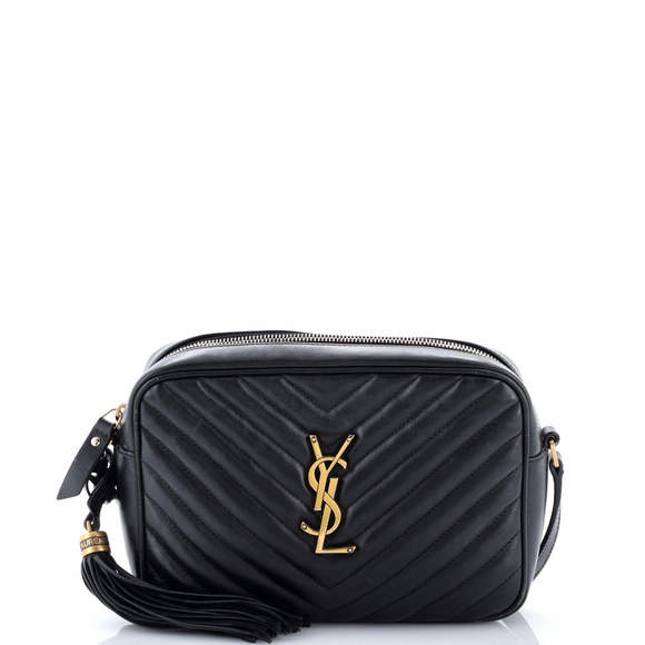 Saint Laurent Small Lou Camera Bag Matelasse Chevron Leather - Picture 1 of 7